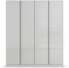 Drehtürenschrank >Monostar< in Glas seidengrau / seidengrau - 181x210x54 (BxHxT) Bild 4