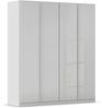 Drehtürenschrank >Monostar< in Glas seidengrau / seidengrau - 181x210x54 (BxHxT) Bild 3