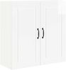vidaXL Wandschrank PORTO Hochglanz Weiß 80 x 31 x 80 cm Holzwerkstoff 885409 Bild 2