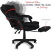 Trisens Bürostuhl mit gepolsterten Armlehnen und Kopfunterstützung, ergonomisch und höheverstellbar, Stoff Schwarz, (95-105) x 70x65 cm Bild 4