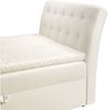 Boxspringbett TURIN Kunstleder Weiss 200x200 cm Bild 2