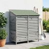 vidaXL Gartenschuppen Grau 106 x 56 x 113,5 cm Massivholz aus Fichte 42033458 Bild 3