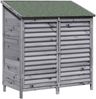 vidaXL Gartenschuppen Grau 106 x 56 x 113,5 cm Massivholz aus Fichte 42033458 Bild 2