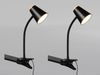2er SET LED Klemmleuchten Schwarz flexibel biegsam, Höhe 33cm Bild 3