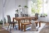 Esszimmertisch MUMBAI 140 x 80 x 76 cm Sheesham Massivholz Esstisch Zeitlos, Küchentisch Rechteckig, Holztisch Esszimmer Schlicht, Großer Speisetisch Holz Bild 5