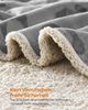 Feandrea Haustierdecke, wasserdicht, Sherpa Fleece, Grau, M (101x73 cm) Bild 4