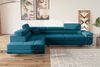 Stylefy Marokko Ecksofa Türkis Velours KRONOS Links Bild 3