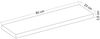 Wandregal Bredebro 3,6 x 80 x 23 cm bis ca. 15 kg Altholz [en. casa] Bild 5