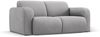 Micadoni Sofa Molino 2-Sitzer Strukturierter Stoff Hellgrau Bild 2