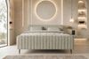 Boxspringbett Aurelio - Boucle-Stoff - creme - 180x200 cm Bild 3