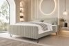 Boxspringbett Aurelio - Boucle-Stoff - creme - 180x200 cm Bild 2