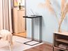 trendteam smart living - Strike - Beistelltisch in praktischer C-Form - Schwarz - Nachttisch mit platzsparendem Design - (BxHxT) 50 x 91 x 40 cm - Wohnzimmertisch auf robustem Metallgestell Bild 3