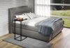 trendteam smart living - Strike - Beistelltisch in praktischer C-Form - Schwarz - Nachttisch mit platzsparendem Design - (BxHxT) 50 x 91 x 40 cm - Wohnzimmertisch auf robustem Metallgestell Bild 5