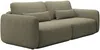 Vente-unique - VOPOZA Sofa Stoff Grün - B 103 cm x H 87 cm x L 238 cm Bild 3