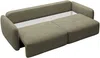 Vente-unique - VOPOZA Sofa Stoff Grün - B 103 cm x H 87 cm x L 238 cm Bild 5