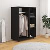 vidaXL Kleiderschrank Schwarz 80x40x110 cm Holzwerkstoff 808514 Bild 3