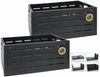 Koopman Klappbox Einkaufskiste Klappkiste Transportkiste 59 x 38 x 28 cm 60L 2er Set, 60 l, Faltbar, 50kg belastbar, 2 Tragegriffe, Kunststoff, Schwarz Bild 5