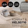 Lumaland Pouf Sitzsack Pouf Teddy 50L, Indoor-Bezug - weich waschbar - perfekt fürs moderne Zuhause Bild 4