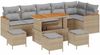 vidaXL Gartensofa-set 10 pcs Beige Poly-Rattan 3362942 Bild 2