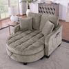 OKWISH Schlafsofa Multifunktionales Sofa, 2-in-1 Sofa-Bett, Set 1 Teile, mit Aufbewahrungs-Hocker, umweltfreundliches Eukalyptusholz Bild 1