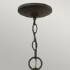 Außenleuchte, Pendellampe, ALU Glas, D 23,5 cm, Bronze Bild 4