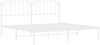 vidaXL Bettgestell mit Kopfteil Metall Weiß 193x203 cm 373942 Bild 4