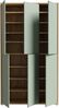 Forte ALICE SPRINGS Schuhschrank 100 110, moderner Schrank mit 6 Türen, 15 Einlegeböden, Holzwerkstoff, Salbei mit Artisan Eiche Holzdekor, 109,2 cm breit x 191,9 cm hoch x 34,9 cm tief Bild 5