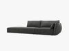 Micadoni Sofa Kaelle 4-Sitzer Links Chenille Over The Horizon Dunkelgrau Bild 2
