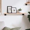 vidaXL Wandregal 60x10x2 cm Massivholz Eiche Unbehandelt 363518 Bild 3