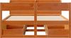 vidaXL Massivholzbett ohne Matratze Wachsbraun 150x200 cm Kiefernholz 3307121 Bild 4