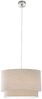 LED Pendelleuchte, Textil beige, H 150 cm Bild 5