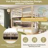 Flieks Etagenbett, Haus-Design Kinderbett 90x200 cm mit Hydraulik-Unterbett und Leiter Bild 4