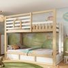 Flieks Etagenbett, Haus-Design Kinderbett 90x200 cm mit Hydraulik-Unterbett und Leiter Bild 2