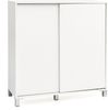 Wohnling Schuhschrank WL5. 712 Holz Weiß 100 x 108 x 37,5 cm Ablage Hoch | Design Bild 2