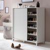 Wohnling Schuhschrank WL5. 712 Holz Weiß 100 x 108 x 37,5 cm Ablage Hoch | Design Bild 3