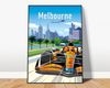 Poster Formel 1 Länder Städte Rennstrecke Rennfahrer Rennwagen · Deko Print ohne Rahmen - F Bahrain / 21x30 cm Bild 5