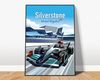 Poster Formel 1 Länder Städte Rennstrecke Rennfahrer Rennwagen · Deko Print ohne Rahmen - F Bahrain / 21x30 cm Bild 4