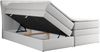 Boxspringbett, Stauraumbett, Bett mit Multipocket-Matratze und Topper - GOLD-10-KING - 120x200cm - Weiß Kunstleder - H3 Bild 4