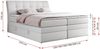 Boxspringbett, Stauraumbett, Bett mit Multipocket-Matratze und Topper - GOLD-10-KING - 120x200cm - Weiß Kunstleder - H3 Bild 5