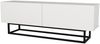 TV-Lowboard Nolven kurzes Gestell 135x32x47 cm Weiß [en. casa] Bild 5