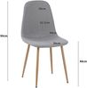 Esszimmerstühle 4er Set FANO Grau- Komfortabler Polsterstuhl für Modernes und Stilvolles Design am Esstisch - Küchenstuhl oder Stuhl Esszimmer mit hoher Belastbarkeit bis 110kg Bild 5