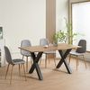 Esszimmerstühle 4er Set FANO Grau- Komfortabler Polsterstuhl für Modernes und Stilvolles Design am Esstisch - Küchenstuhl oder Stuhl Esszimmer mit hoher Belastbarkeit bis 110kg Bild 4