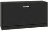 vidaXL Schuhbank Schwarz 80 x 24 x 45 cm Holzwerkstoff 342641 Bild 2