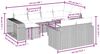 vidaXL 11-tlg. Garten-Sofagarnitur mit Kissen Grau Poly Rattan 3261300 Bild 3