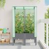 vidaXL Hochbeet mit Gewächshaus-Aufsatz Rattan-Optik 80x40x140 cm 4015861 Bild 3