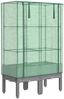 vidaXL Hochbeet mit Gewächshaus-Aufsatz Rattan-Optik 80x40x140 cm 4015861 Bild 2