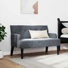 vidaXL Chesterfield Bank Dunkelgrau 112 x 65,5 x 75 cm Samt 42019287 Bild 3