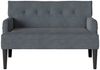 vidaXL Chesterfield Bank Dunkelgrau 112 x 65,5 x 75 cm Samt 42019287 Bild 4