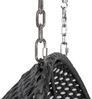 HOME DELUXE Polyrattan Hängesessel nur Korb und Kissen TWIN DELUXE - Schwarz/Creme Bild 3