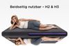 CHICASA Topper 180200 cm, 8cm H?he, Matratzentopper, Gel-Topper, 7-Zonen-Kaltschaum Topper, H2/H3,Grau Bild 4